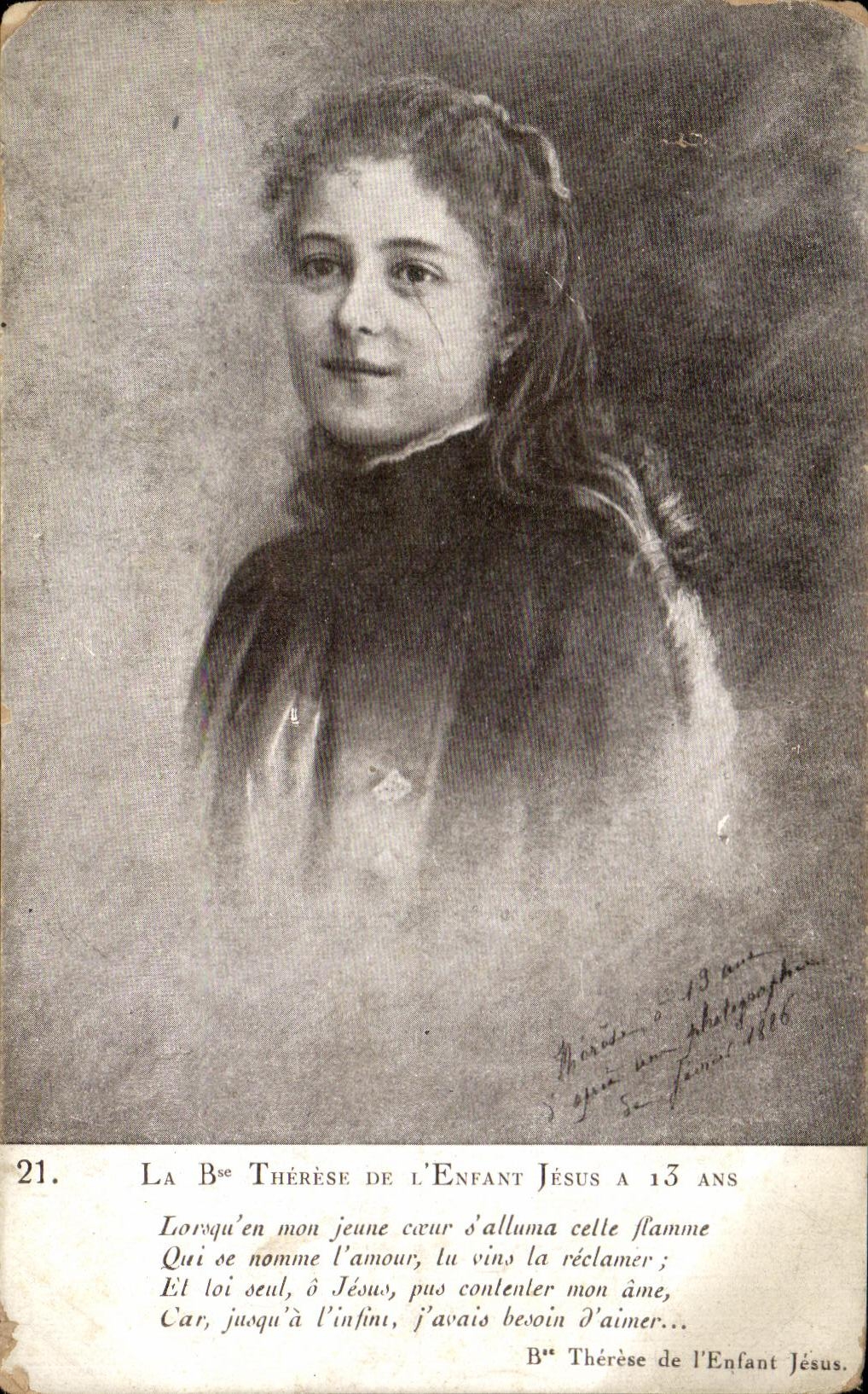 CPA Therese De Enfant Jesus a 13 Ans