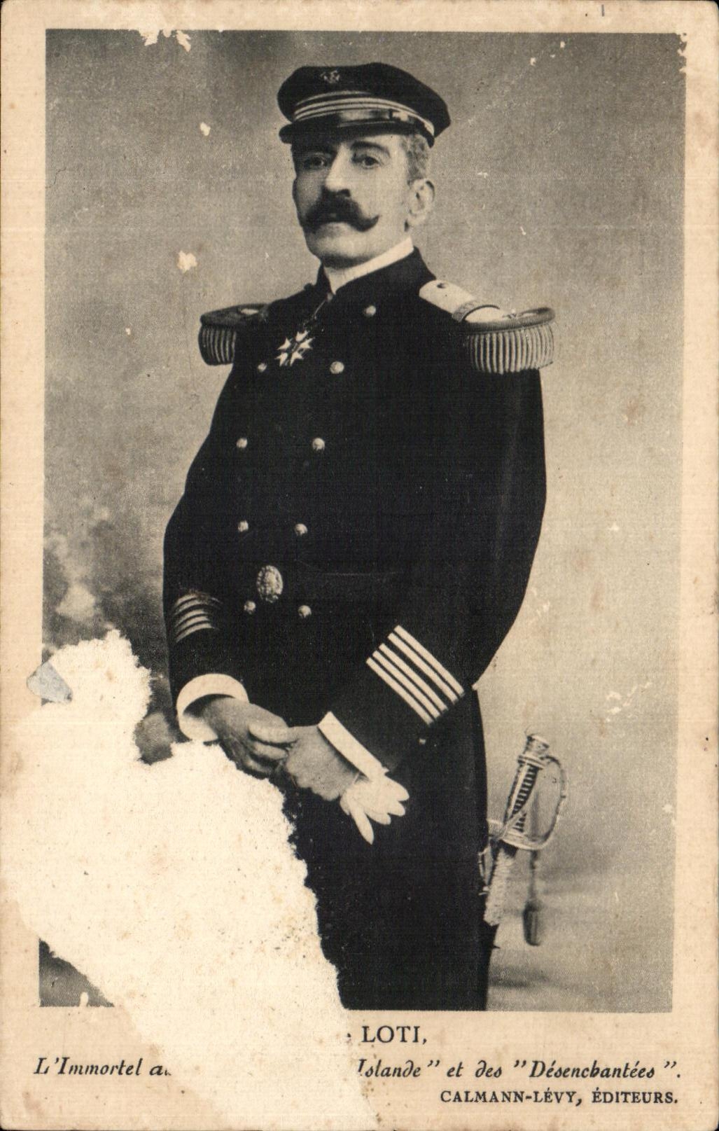 Vintage Postcard Pierre Loti Writer