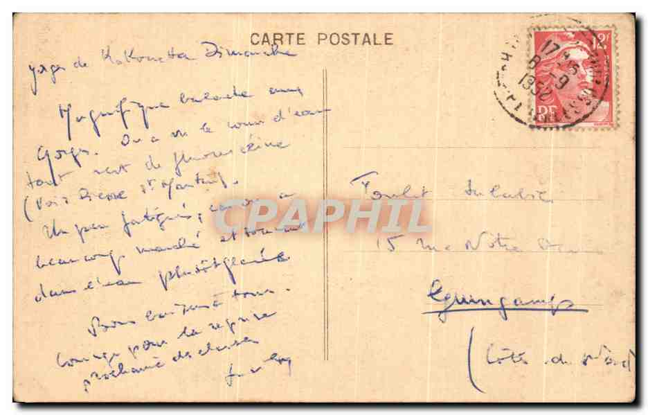 CPA Les Ravins de Kakouetta Sortie des Grottes La Soule — Verso