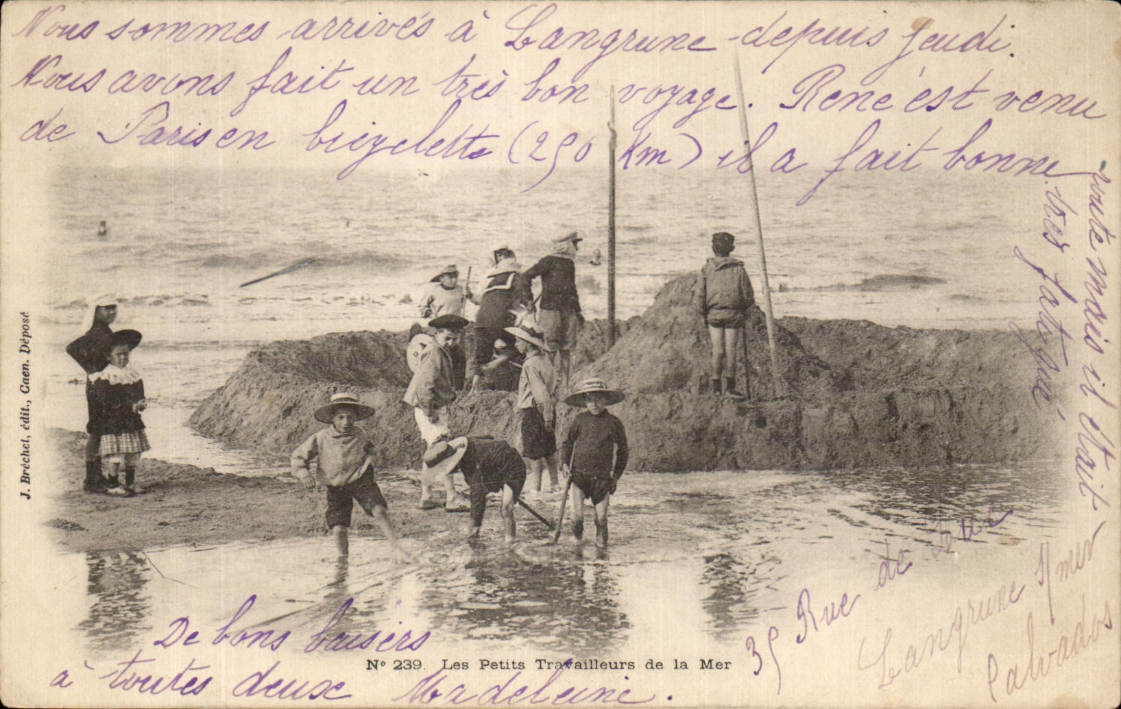 CPA Les Petits Travailleurs de la Mer Enfants