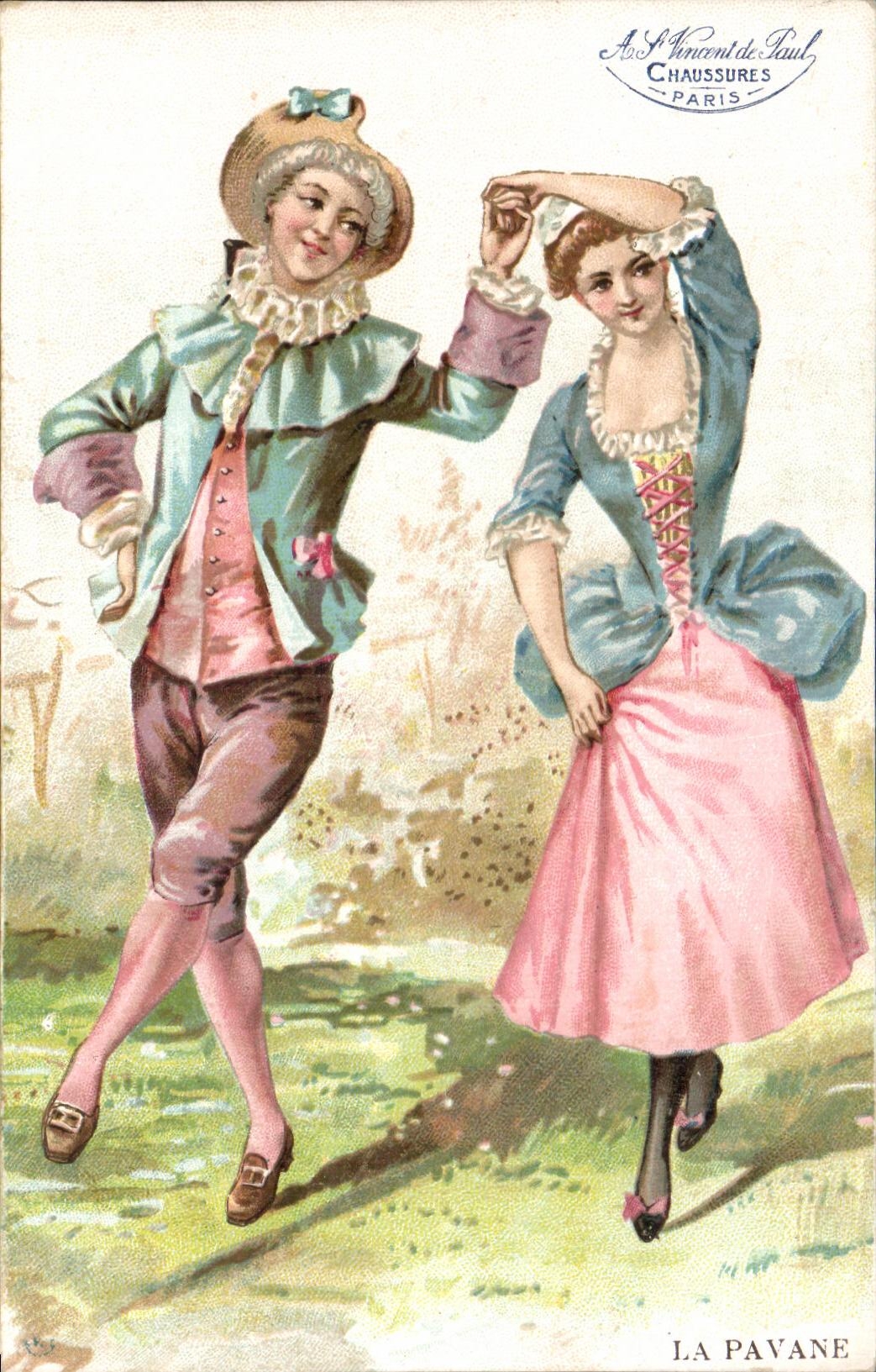 CPA La Pavane Fantaisie Femme 