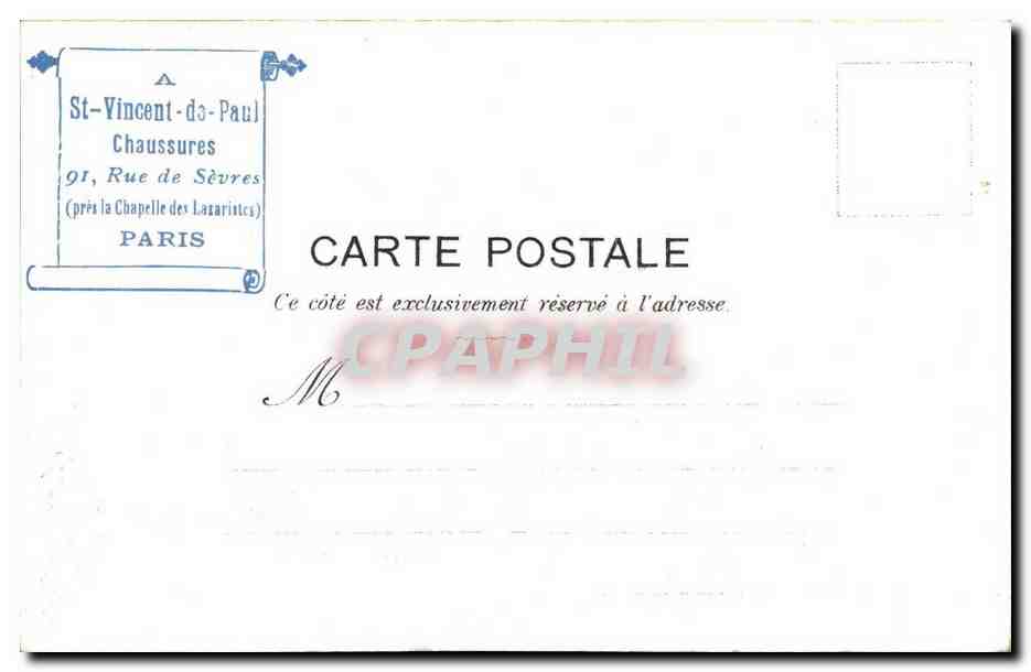 CPA La Pavane Fantaisie Femme  — Rückseite