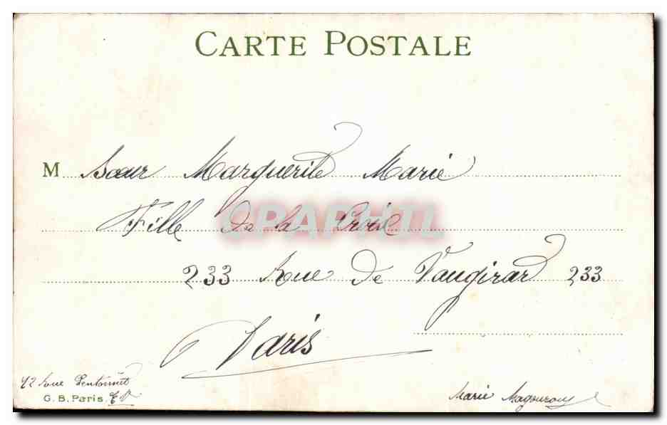 CPA Paysage dans la mer — Verso