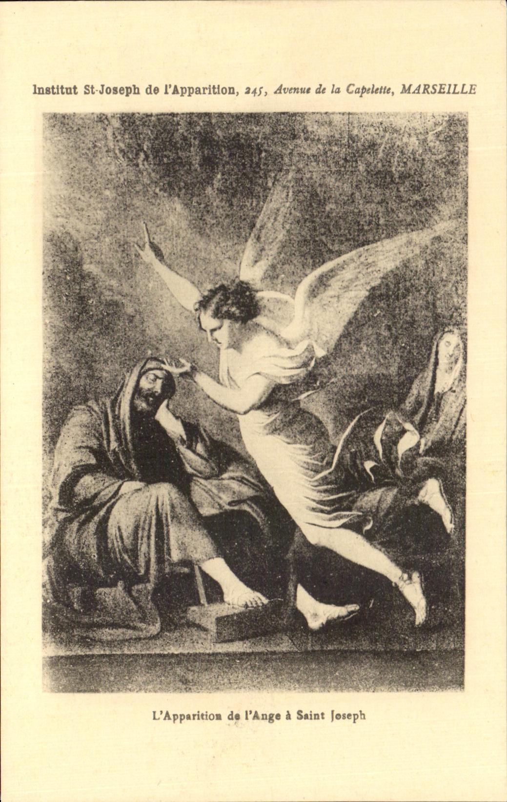 CPA Institut St Joseph de I'Apparition Apparition de l'ange a Saint Joseph