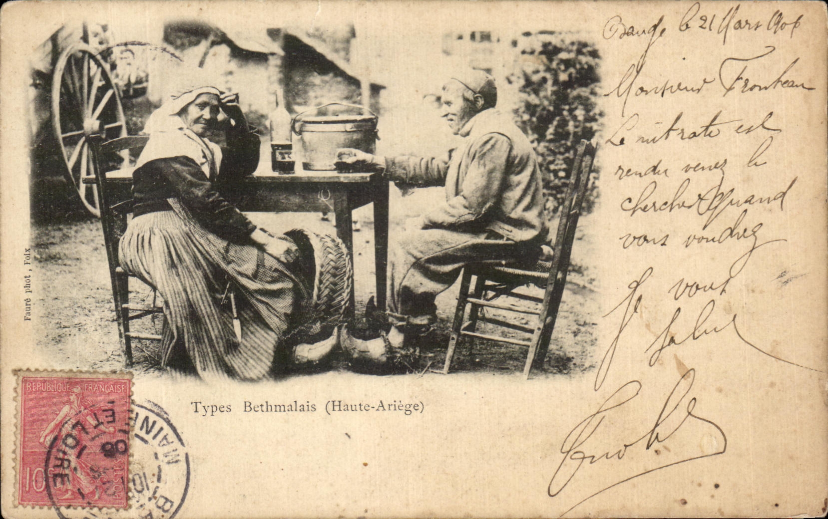 CPA Types Bethmalais Folklore Costume