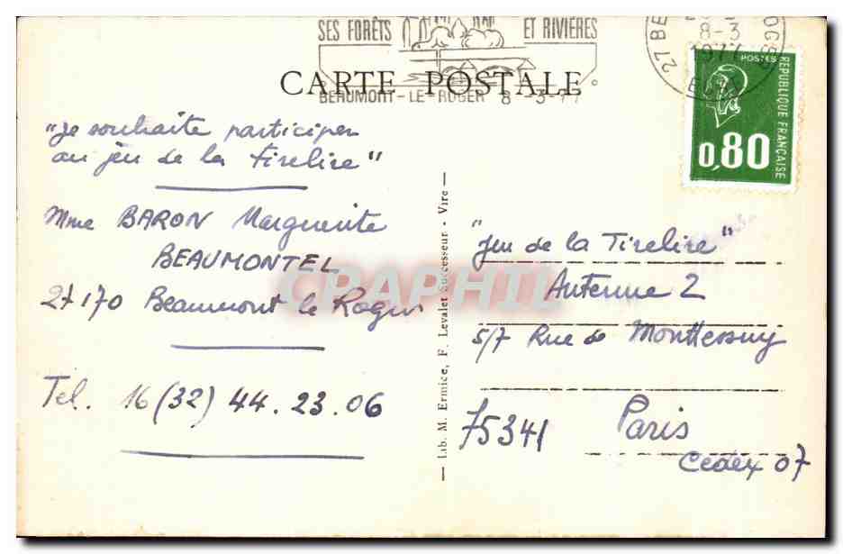 CPSM Notre Normandie A l'abreuvoir Vache  — Rückseite