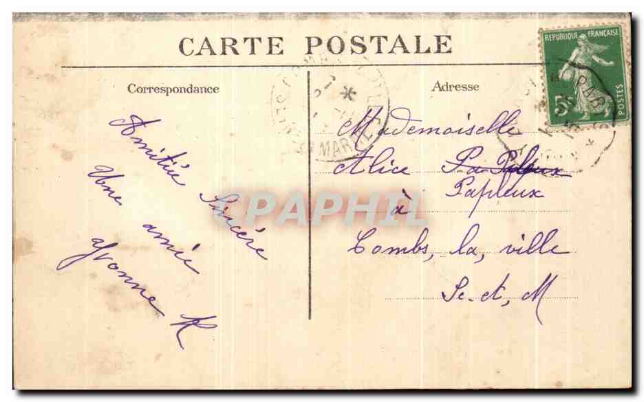 CPA Lune De Miel A L'abri de la Chaleur — Rückseite