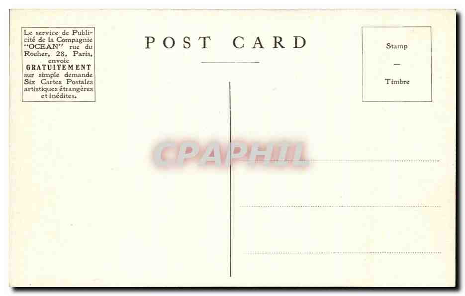 CPA Irlande Fingalls Cave Staffa Bateau — Back