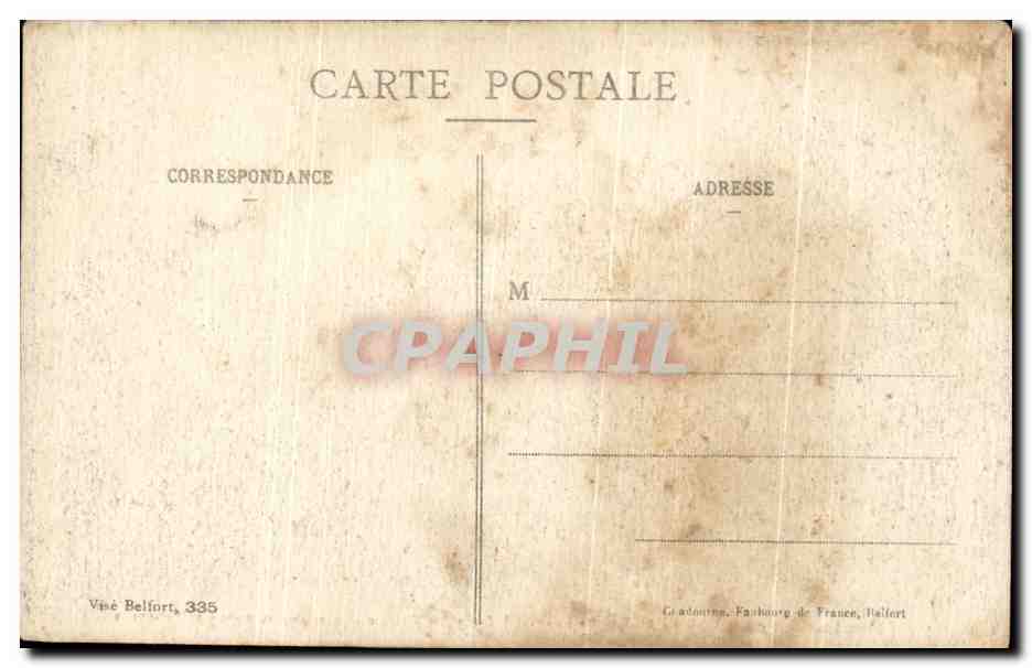 Massevaux - Haute-Alsace — Le Général Joffre visite l'Alsace — Grandiose réception à Massevaux — Reverso