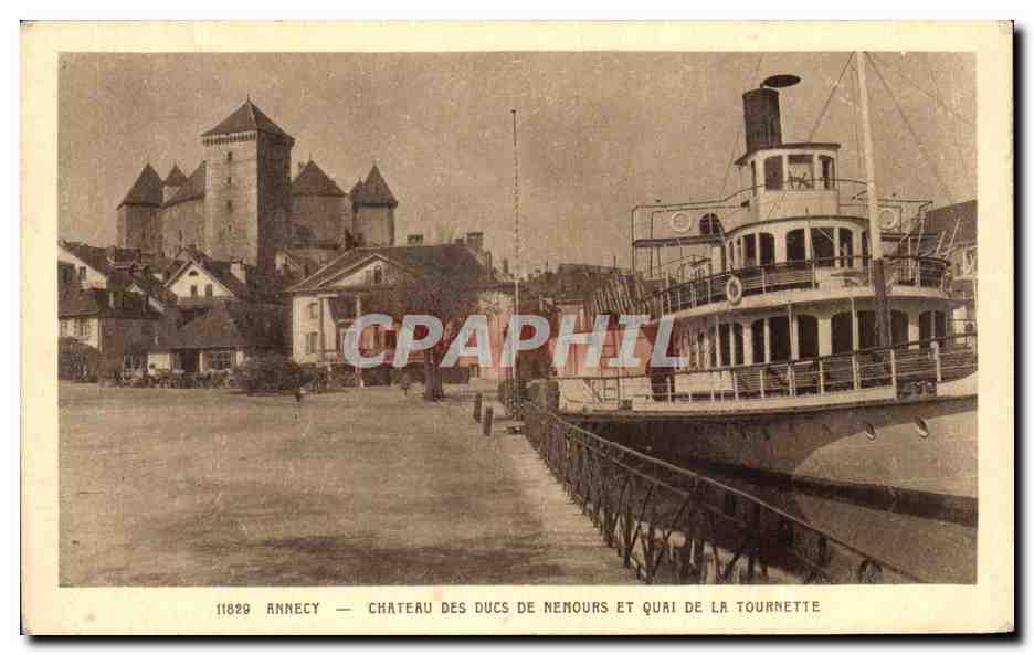Annecy — Château des Ducs de Nemours et Quai de la Tournette — Cartes « La Cigogne »