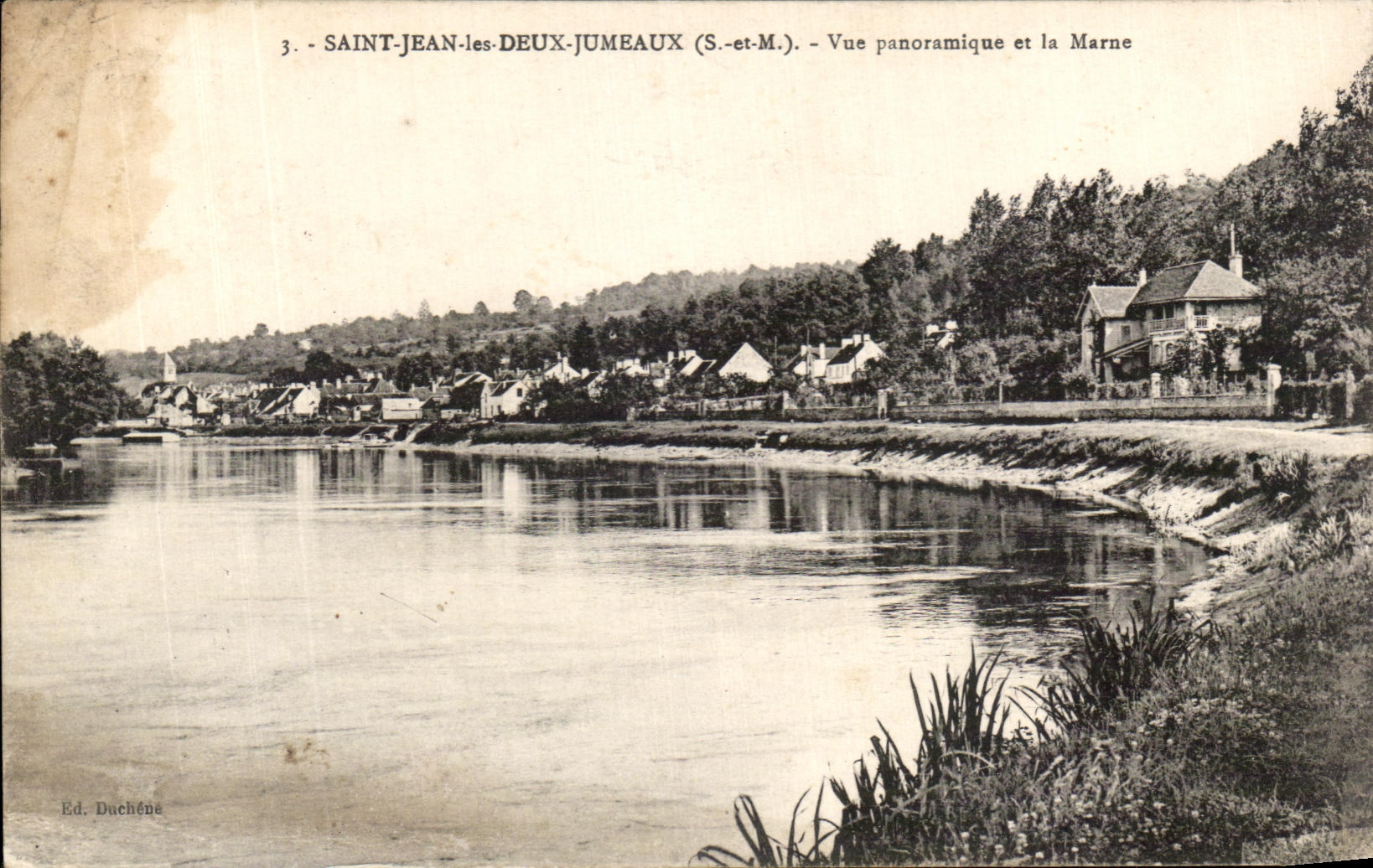 CPA Saint Jean Les Deux Jumeaux Vue Panoramique Et La Marne