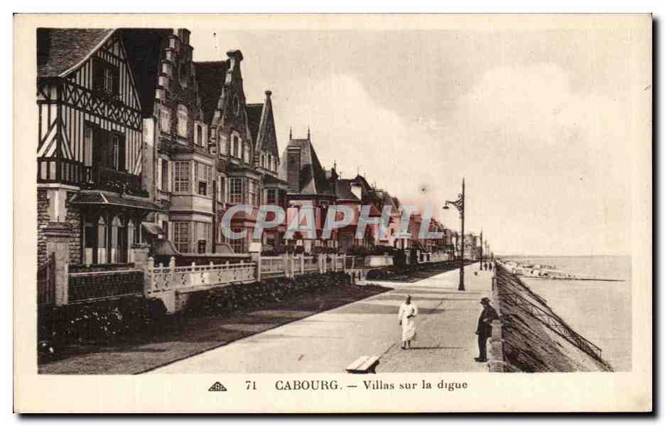 Cabourg — Villas sur la digue — CF DES ARTS PHOTOGRAPHIQUES - STRASBOURG-SCHILTIGHEIM