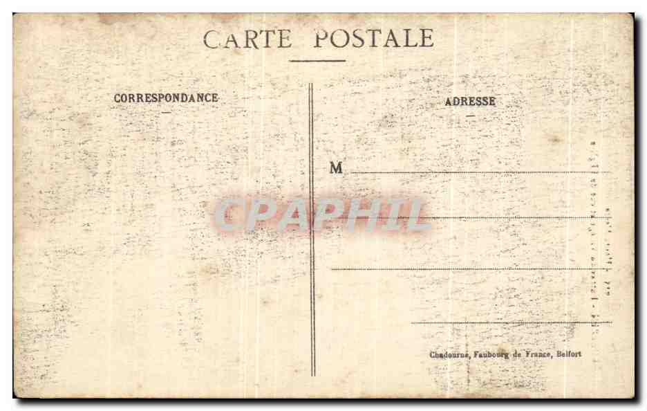 CPA Haute Alsace Roderen Eutree Du Village et Vue De L'Eglise — Achterkant
