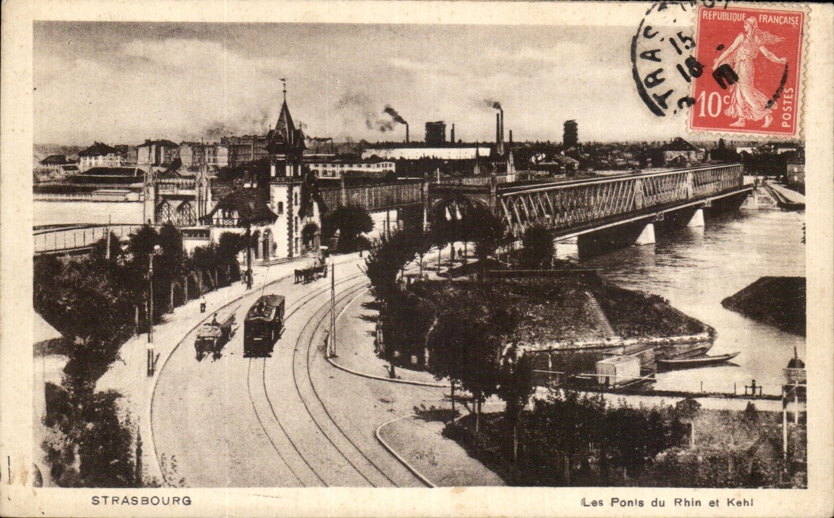 CPA Strasbourg Les Ponts Du Rhin Et Kehi