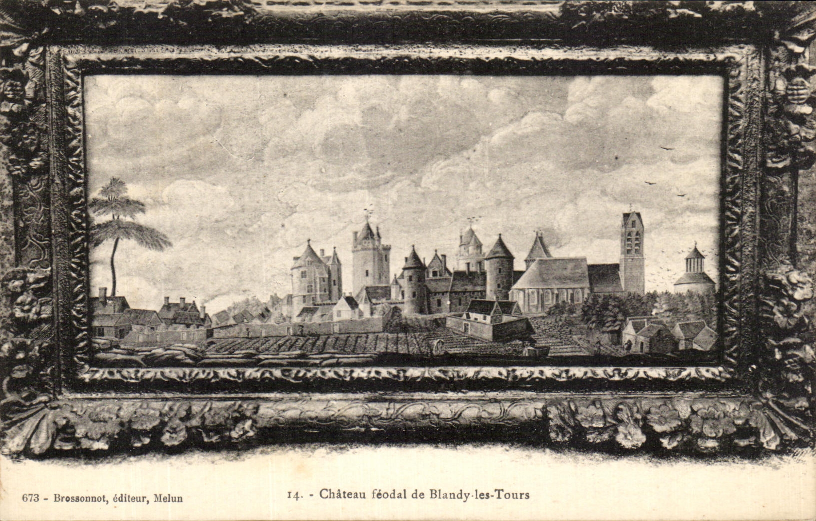 CPA Chateau feodal de Blandy les Tours