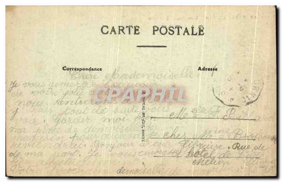 CPA Au Bord De L'ocean Gros Temps a la Cote — Rückseite