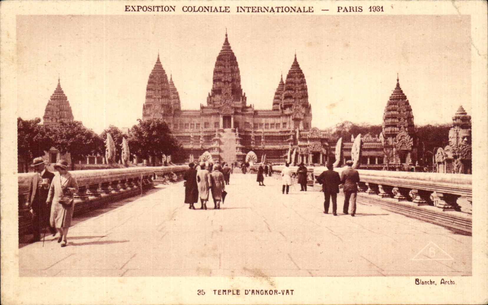CPA Exposition Coloniale Internationale Paris 1931 temple d'Angkor Vat