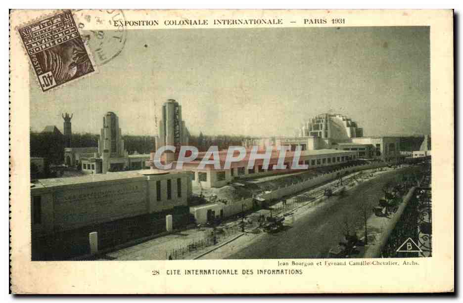 CPA Exposition Coloniale Internationale Paris 1931 Cite internationale des informations