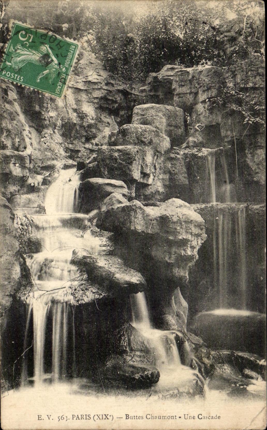 CPA Paris Buttes Chaumont La Cascade