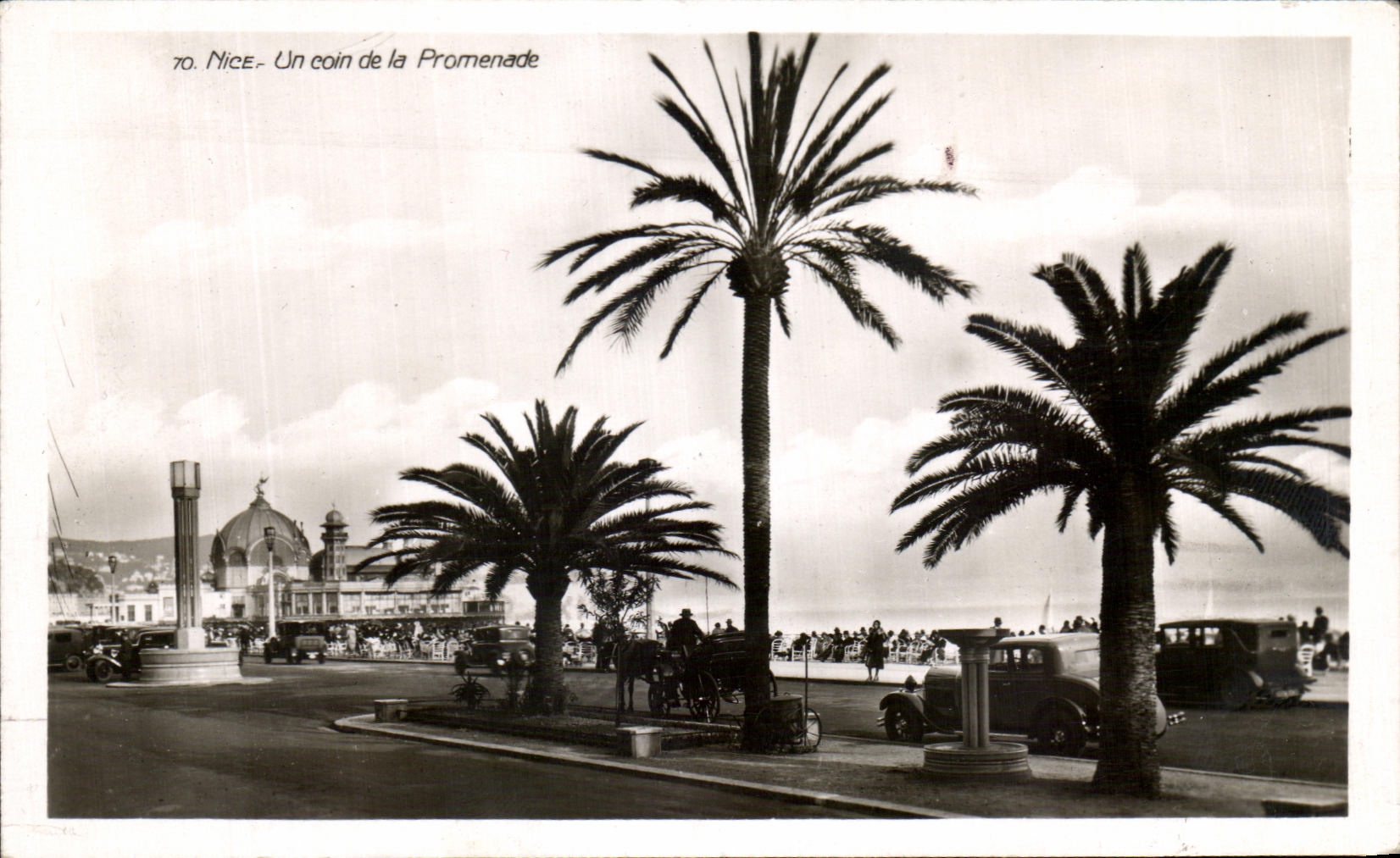 CPA Nice un coin de la Promenade