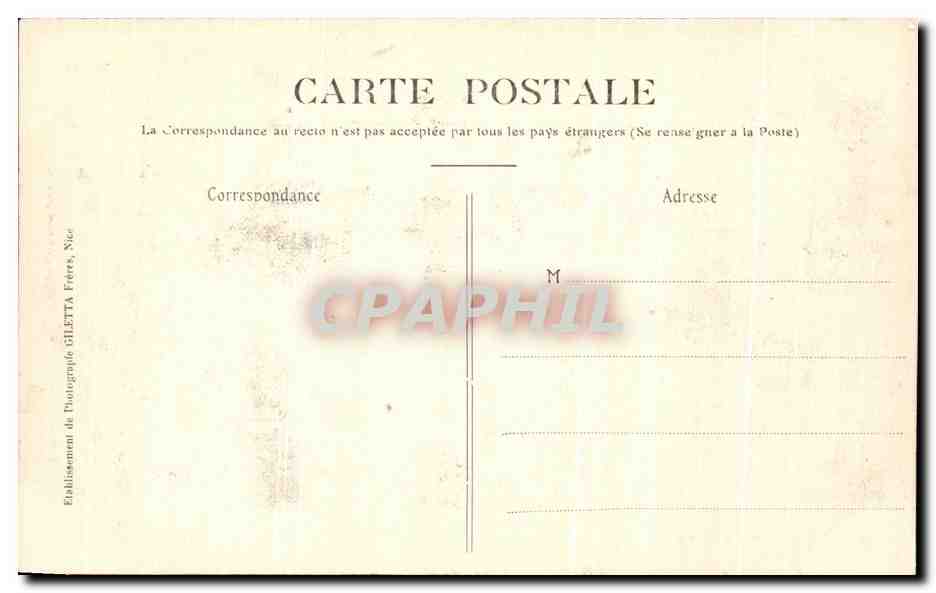 CPA Nice Interieur du Port Bateaux  — Rückseite