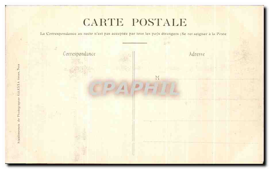 CPA Nice Promenade des Anglais Baie des Anges — Rückseite
