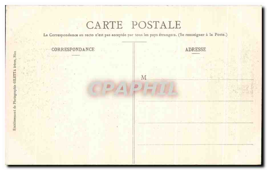 CPA Nice Vue generale Les Quais — Rückseite