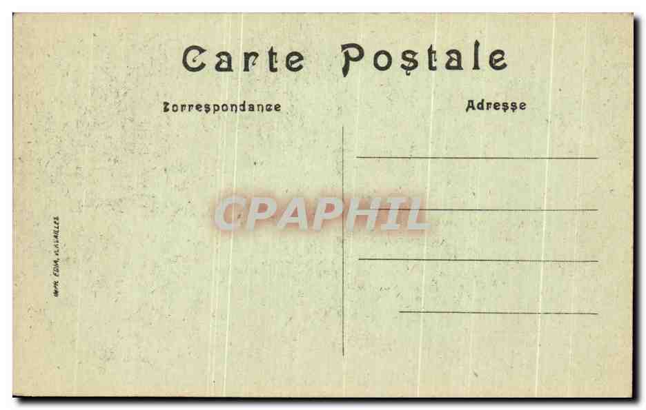 CPA Pare de Versailles Les Parterres de Latone un jour de grandes eaux — Verso