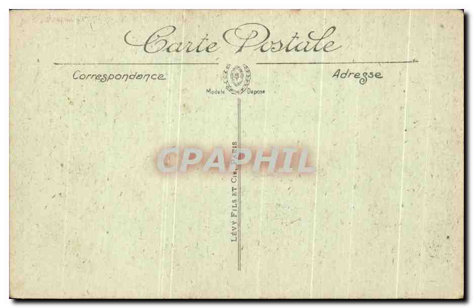 CPA Palais de Versailles Le Parc Bassin de Neptune — Rückseite
