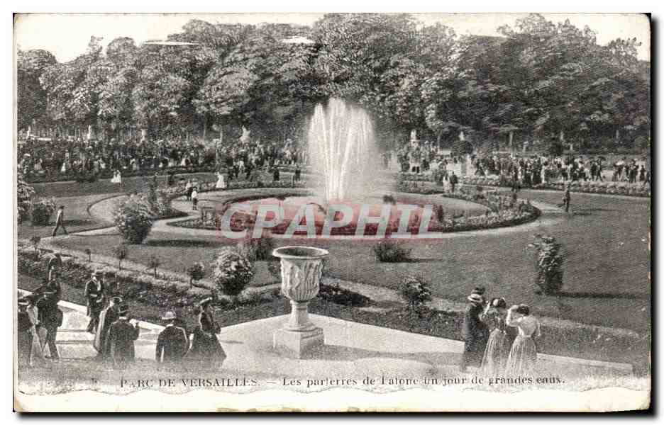 CPA Parc De Versailles Les Parterres de Latone un Jour de grandes eaux