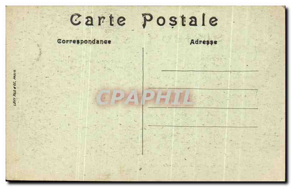 CPA Versailles Le Palais a vol d'oiseau — Verso