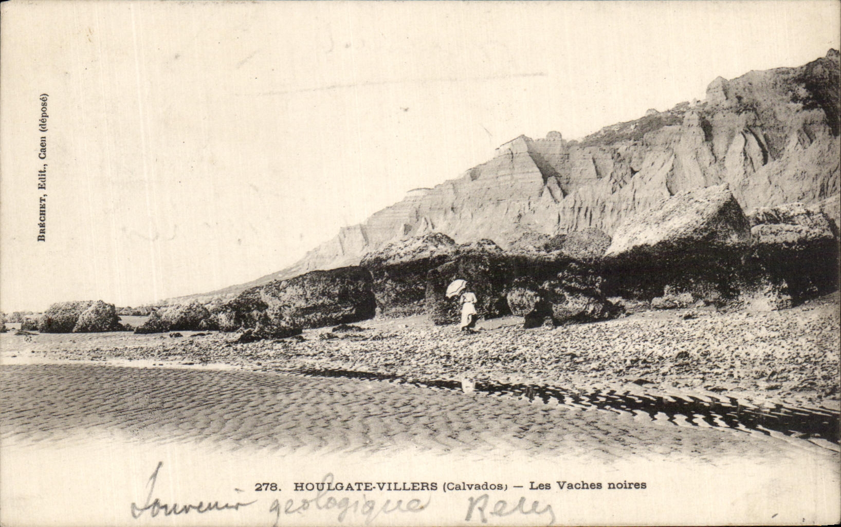 Houlgate-Villers (Calvados) — Les Vaches noires — Béthancourt, Editor, Caen (depositado) n°278