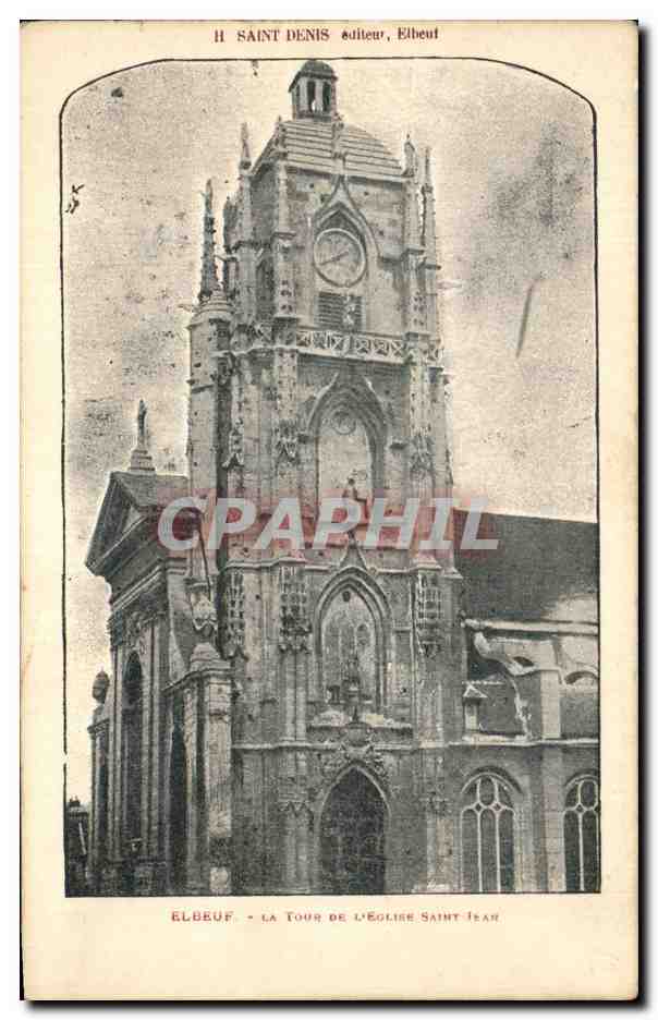 CPA Elbeuf La Tour de L'Eglise Saint Jean