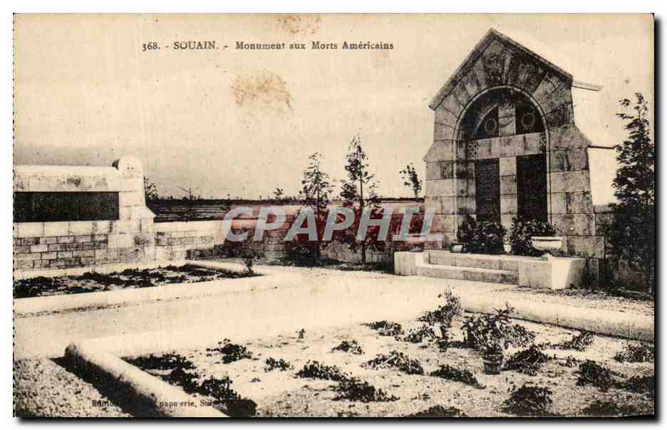 SOUAIN - American War Memorial — Publisher: Compagnie Générale, Paris, No. 368