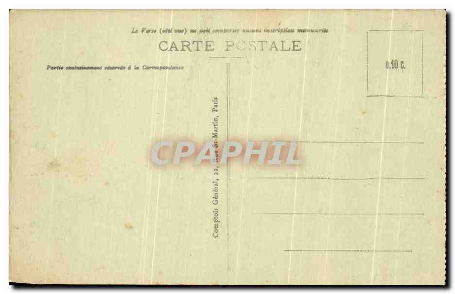 SOUAIN - American War Memorial — Publisher: Compagnie Générale, Paris, No. 368 — Back
