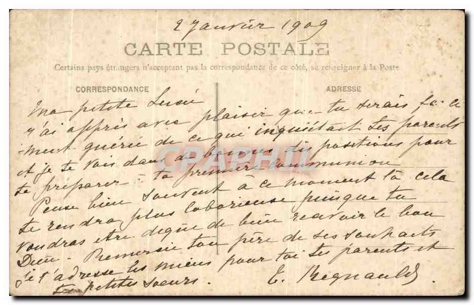 CPA Notre Dame Des Victoires De Paris — Rückseite