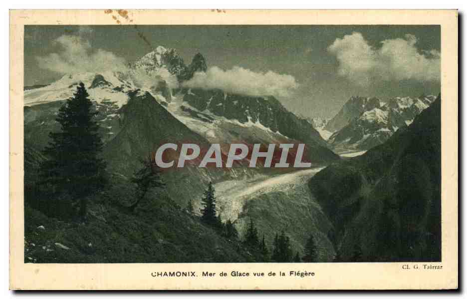 CPA Chamonix Mer De Glace Vue De La Flegere
