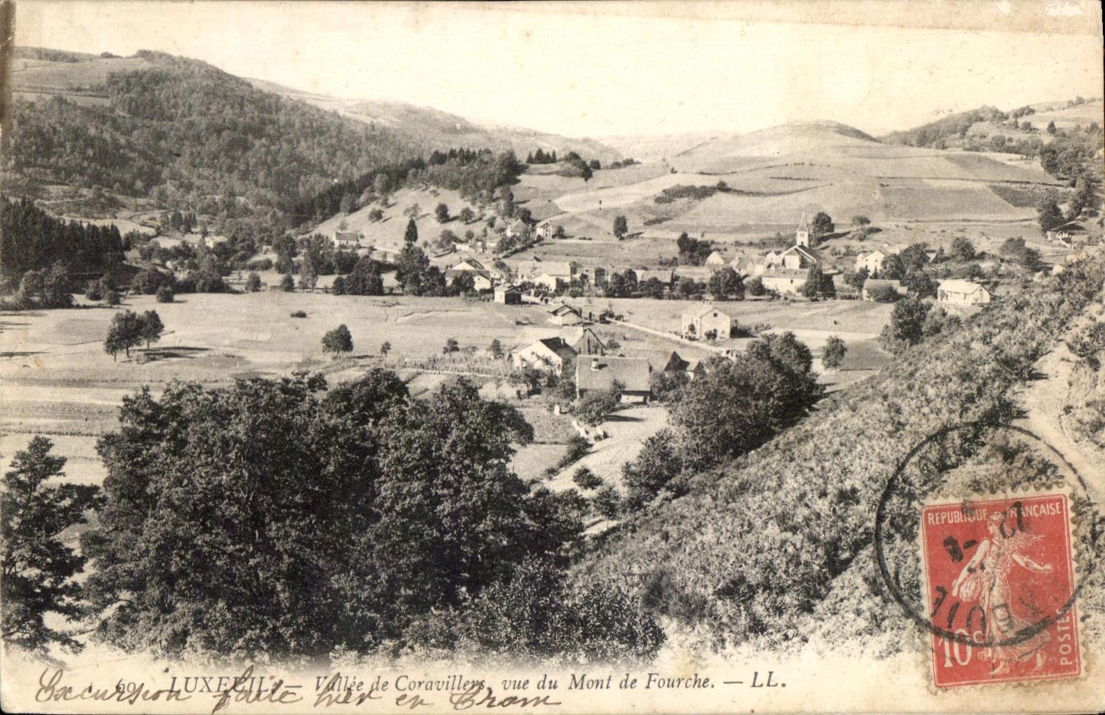 CPA Luxeuil Vallee De Coravillers Vue De Fourche