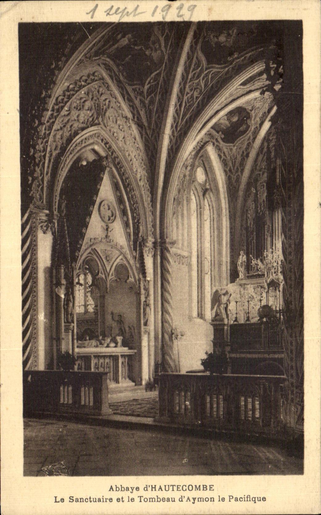 CPA Abbaye d'Hautecombe Le Sanctuaire Et Le Tombeau d'Aymone St Nicolas acifique