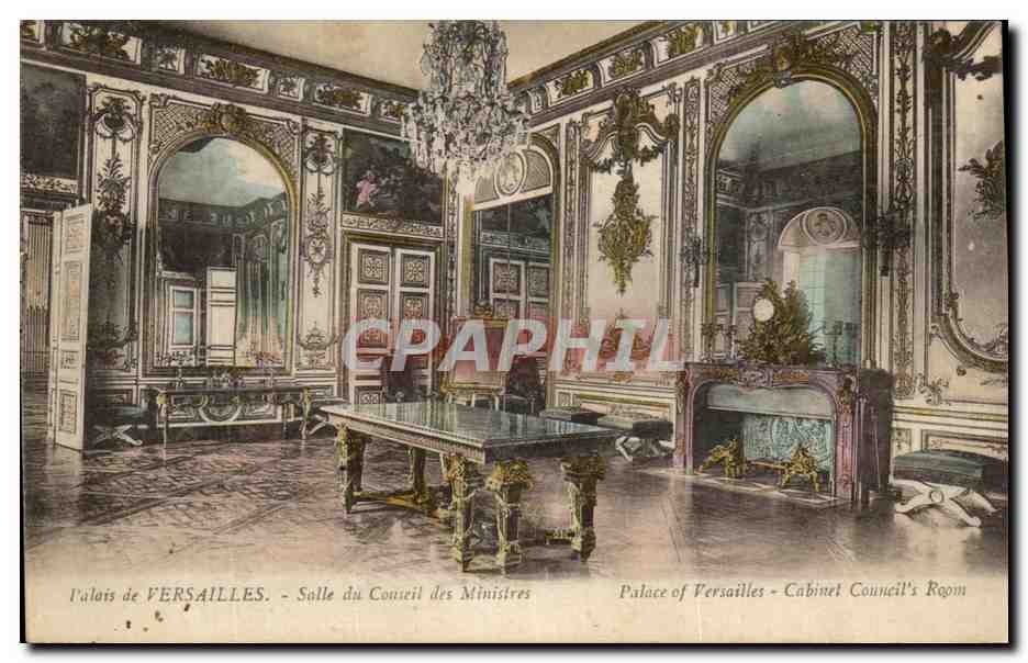 CPA Palais De Versailles Salle Du Couseil Des Ministres 