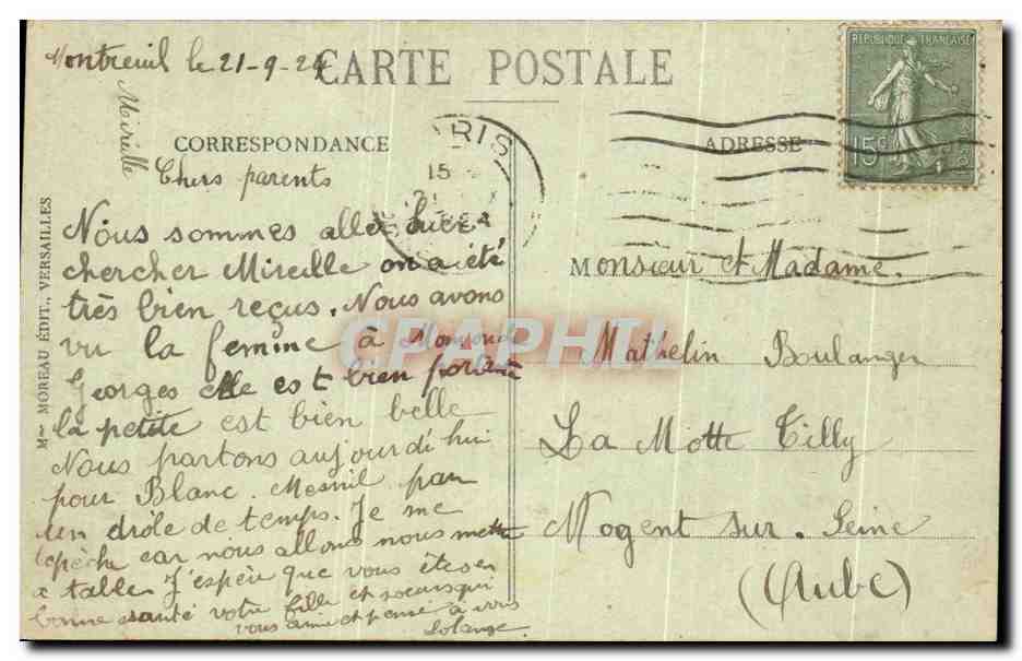 CPA Palais De Versailles Salle Du Couseil Des Ministres  — Rückseite