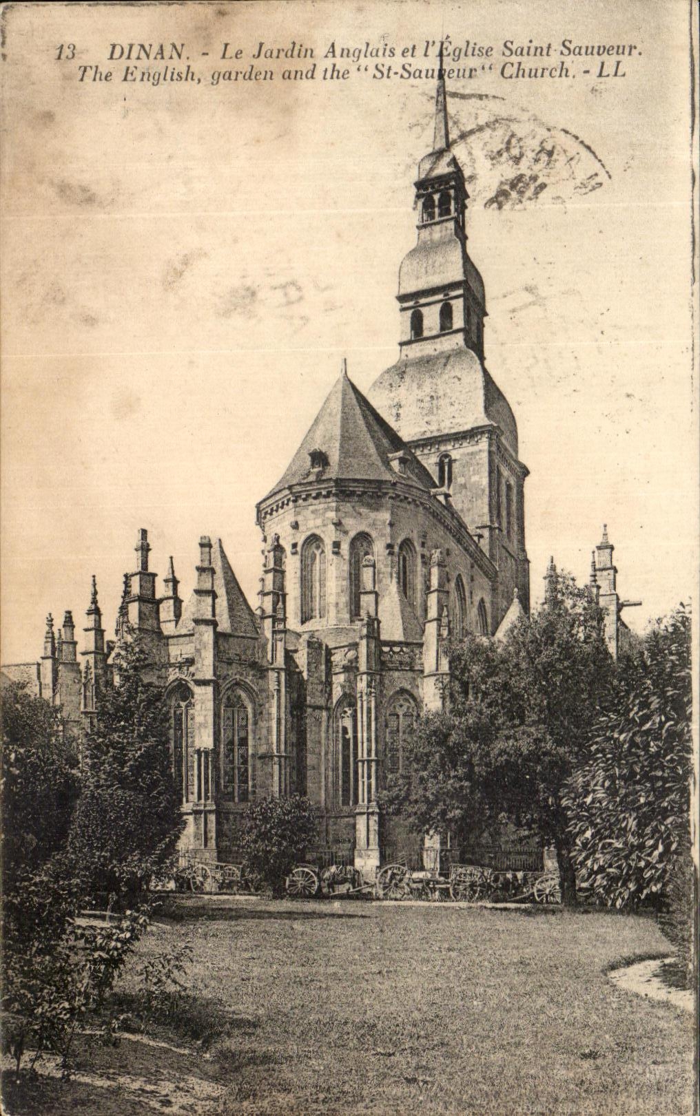 Dinan - Le Jardin Anglais et l'Église Saint-Sauveur — LL