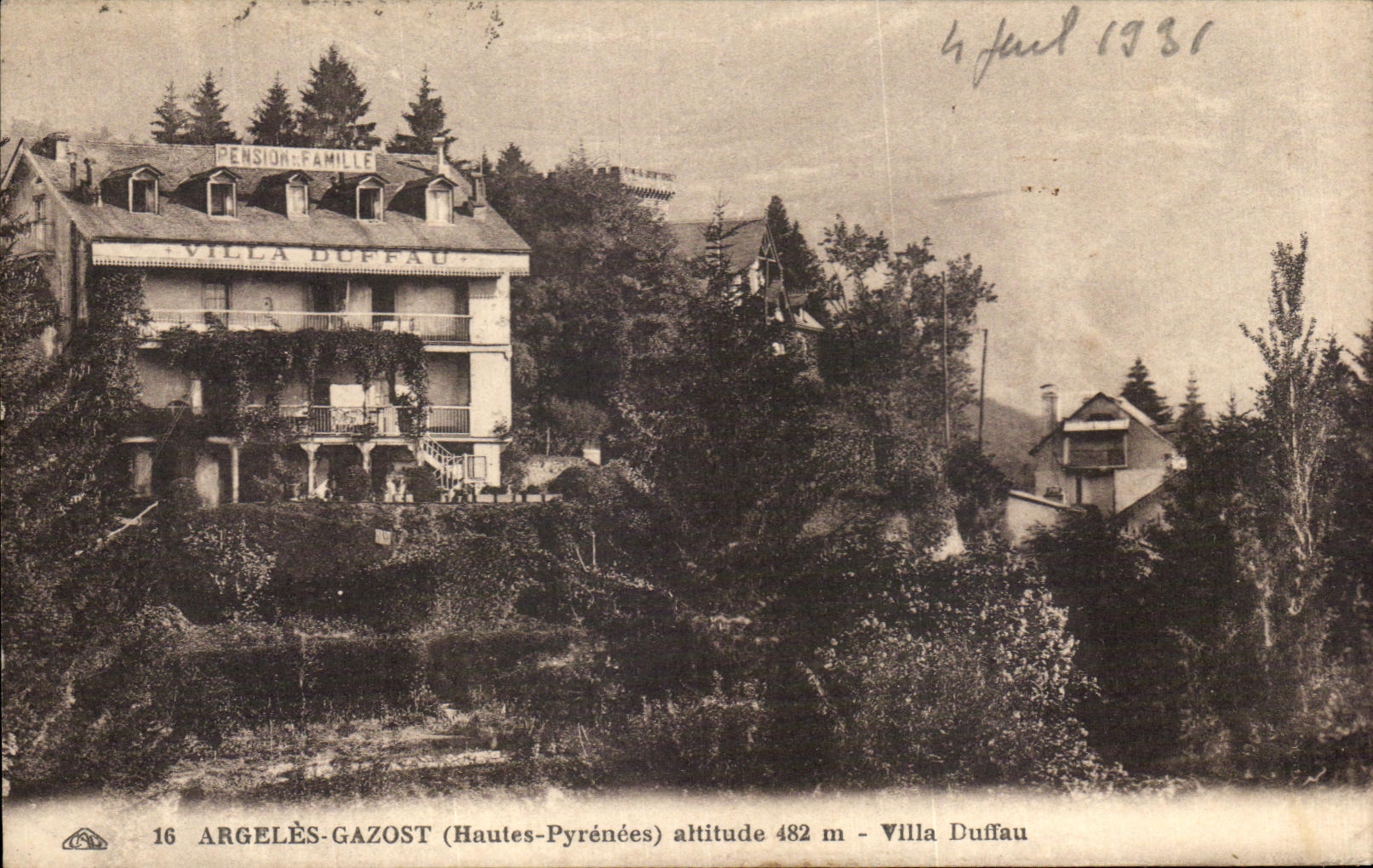 Argelès-Gazost (Hautes-Pyrénées) — Villa Duffau, pension familiale — n°16