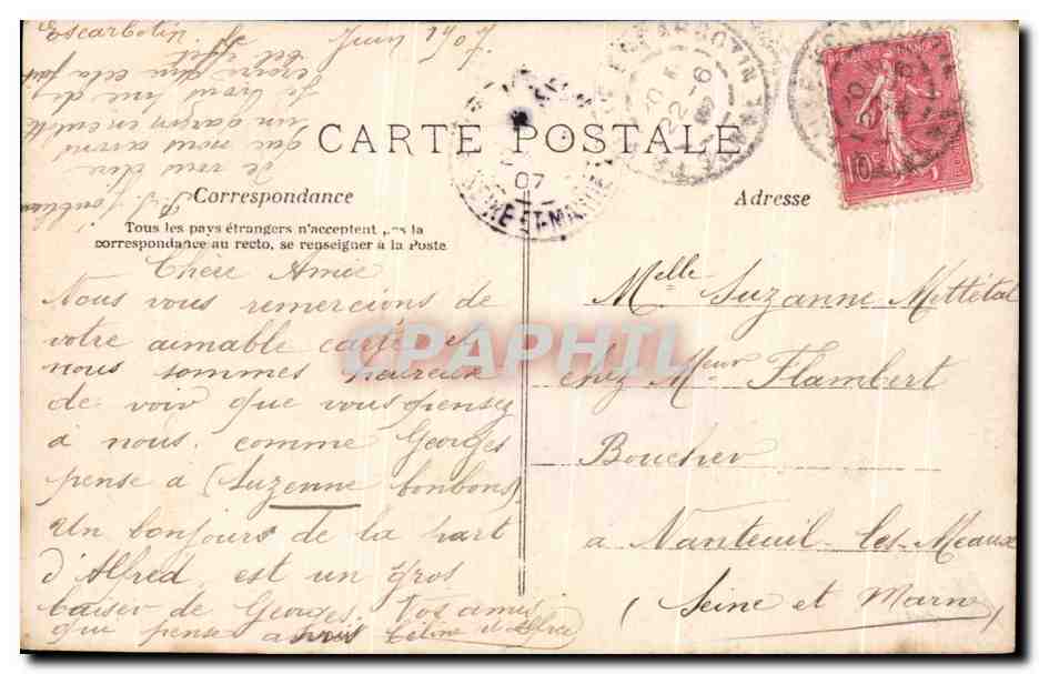 CPA Fantaisie Enfant Bon Souvenir — Rückseite