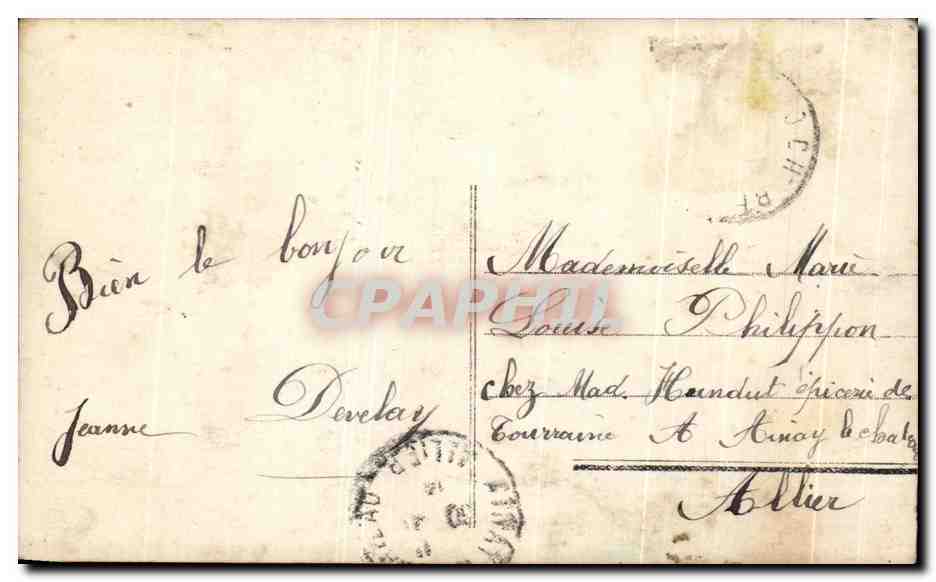 CPA Fantaisie Enfant Femme Alsace — Rückseite