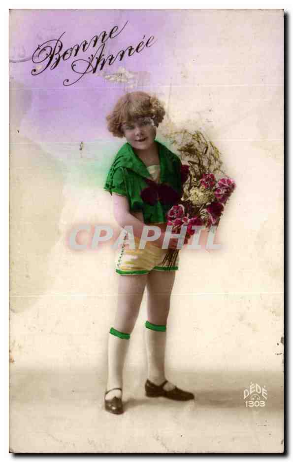 CPA Fantaisie Enfant Bonne Annee