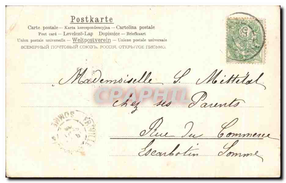 CPA Fantaisie Enfants  — Rückseite