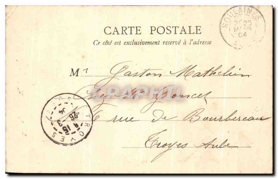 CPA Versailles Chambre Du Roi — Rückseite