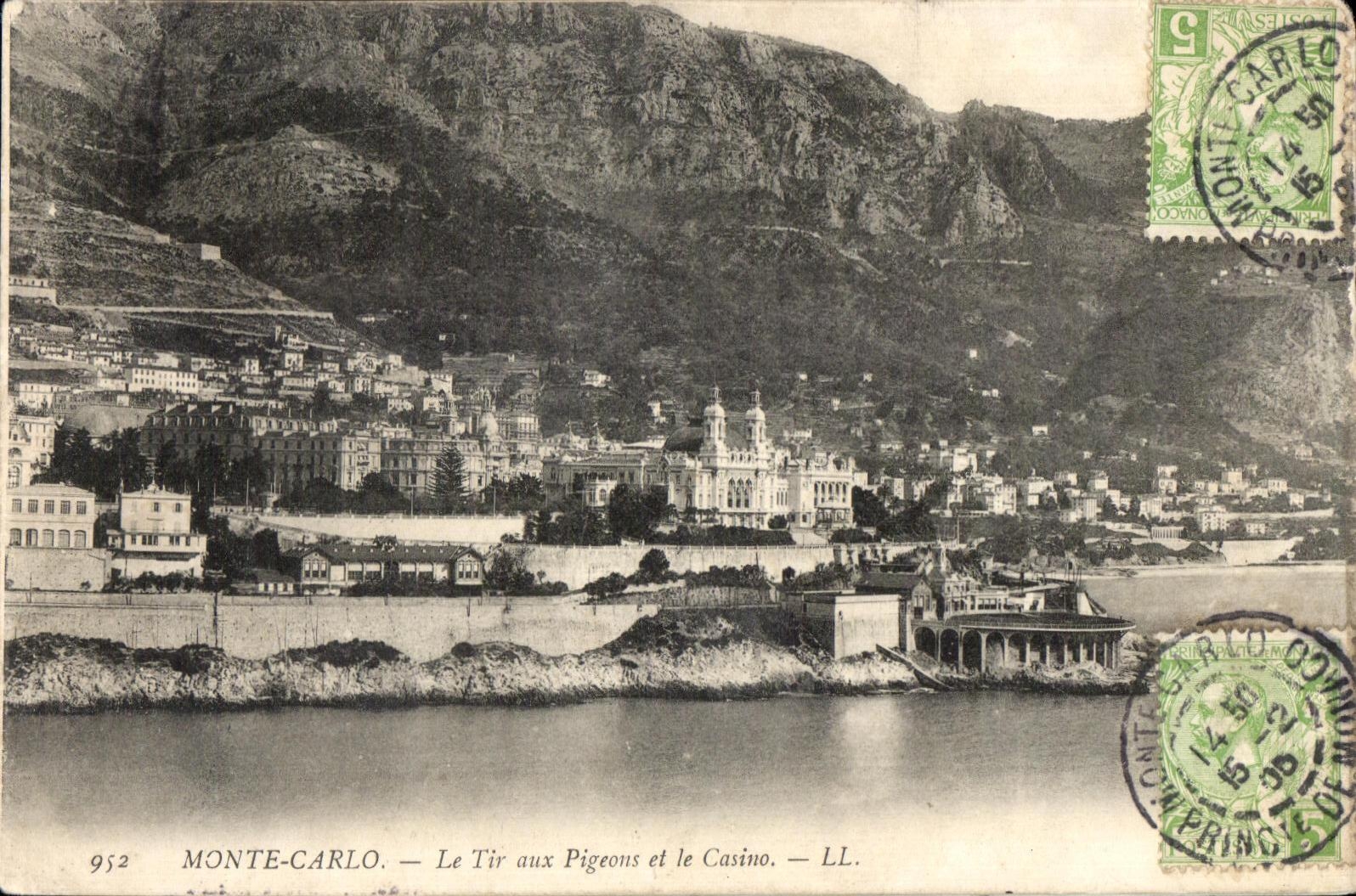 CPA Monte Carlo Le Tir Aux Pigeons Et Le Casino