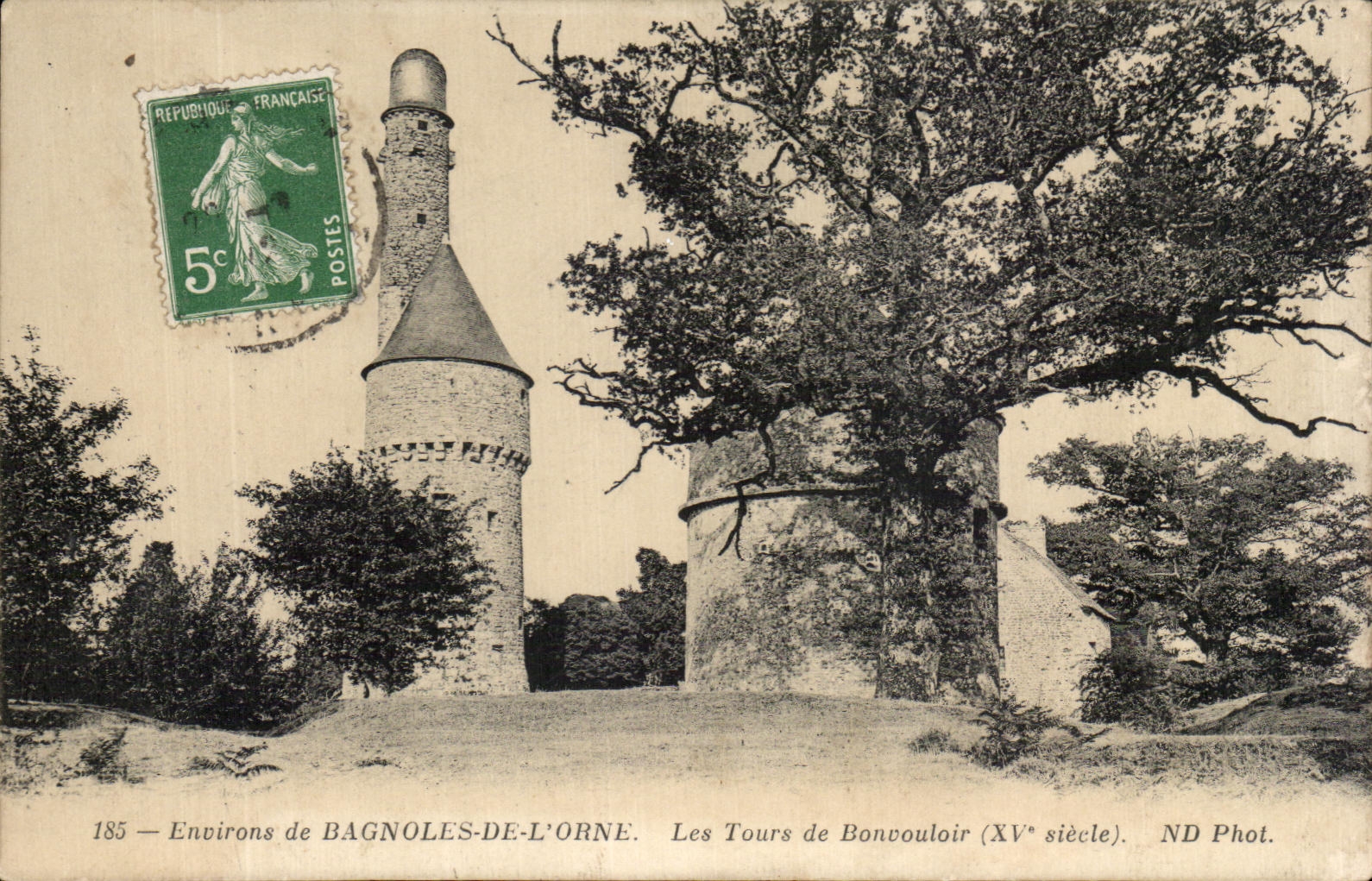 CPA Environs De Bagnoles De L'Orne Les Tours De Bonvouloir